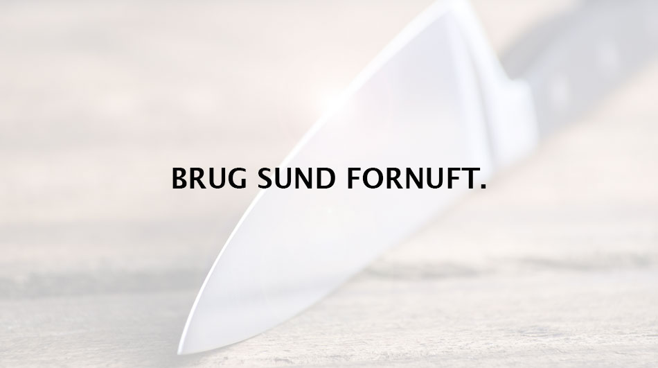 Brug sund fornuft
